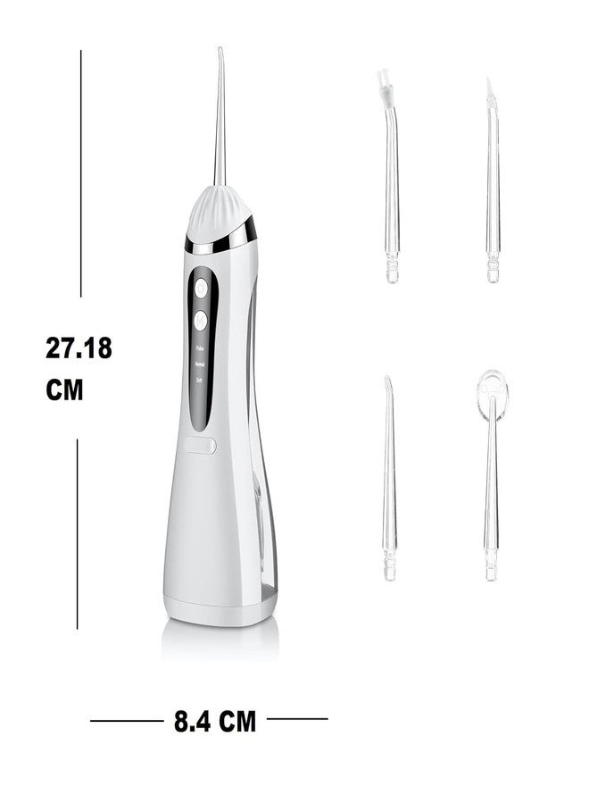 HIRTI Oral Irrigator with 3 Modes 4 Jets IPX7 | Cordless Waterproof Rechargeable Irrigation Cleaner with 200ml Detachable Water Tank for Teeth Cleaning (Multicolor) - Image 3